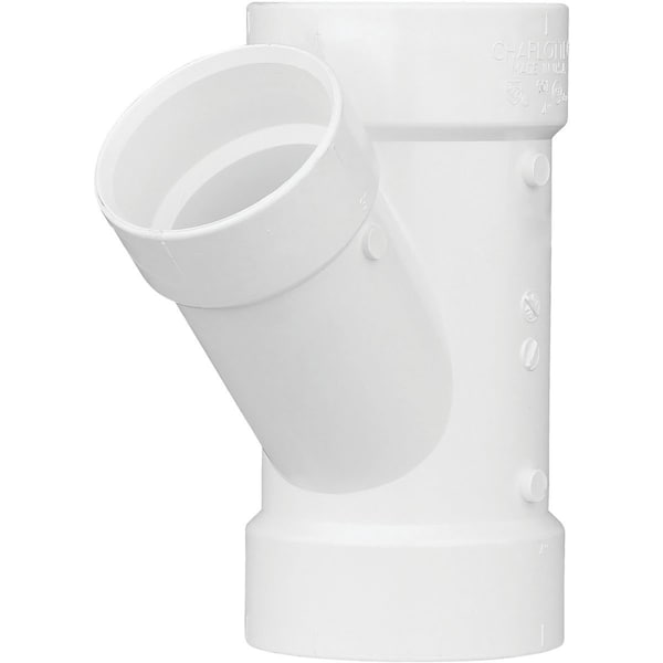 Charlotte Pipe And Foundry 3 In. x 1-1/2 In. Schedule 30 DWV Reducing PVC Wye PVC 01601 0600HA - main